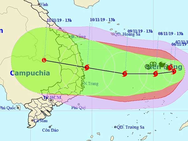 Bão số 6 sẽ tăng cấp nhanh, hướng vào Việt Nam