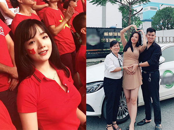 CĐV Việt xinh đẹp từng được truyền hình Hàn Quốc phỏng vấn gây bất ngờ khi khoe ảnh bầu 6 tháng ở tuổi 22