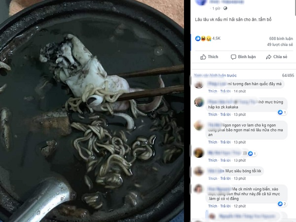Hiếm khi được vợ vào bếp sớm nấu bữa sáng, chưa kịp hí hửng thì anh chồng đã phải 'méo mặt' khi chứng kiến thành phẩm