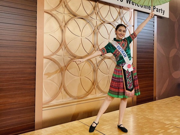 Tường San múa 'Để Mị nói cho mà nghe' ở Hoa hậu Quốc tế 2019