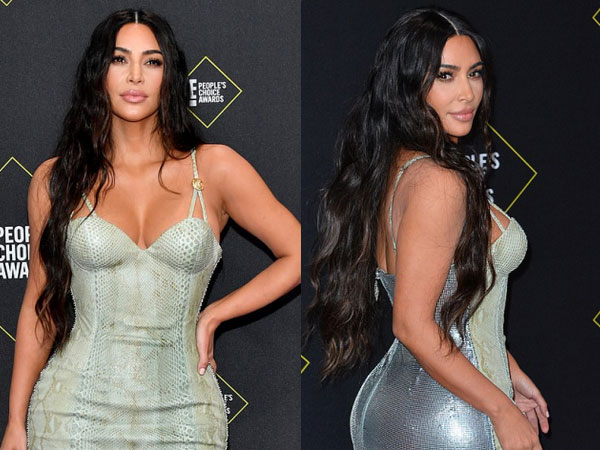 Kim Kardashian lột xác tại thảm đỏ People Choice Awards
