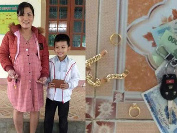 Hà Tĩnh: Nhặt được của rơi và tiền trị giá 20 triệu đồng, học sinh lớp 3 tìm người trả lại