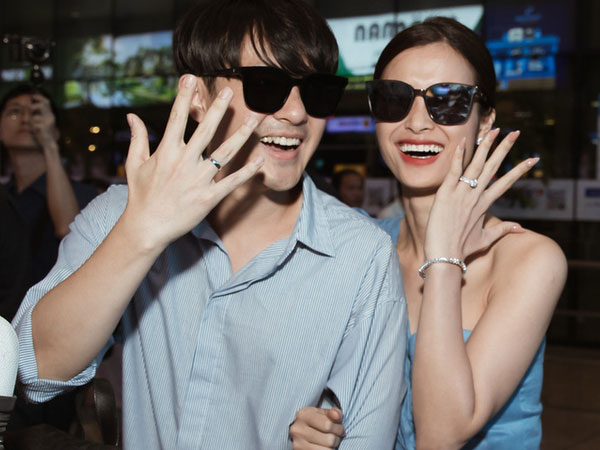 Đông Nhi và Ông Cao Thắng đáp chuyến bay trở về sau hôn lễ thế kỷ