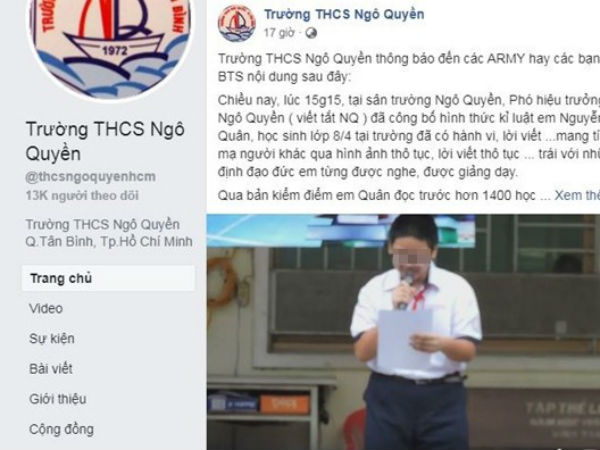 Kỷ luật học sinh công khai trên mạng, lãnh đạo trường bị yêu cầu kiểm điểm
