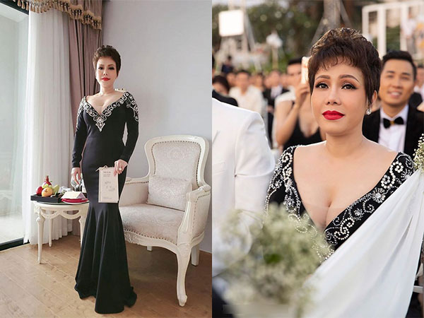 Nghệ sĩ Việt Hương lên tiếng giải thích về bộ trang phục hở bạo bị chê 'hơi lố' tại đám cưới Đông Nhi - Ông Cao Thắng