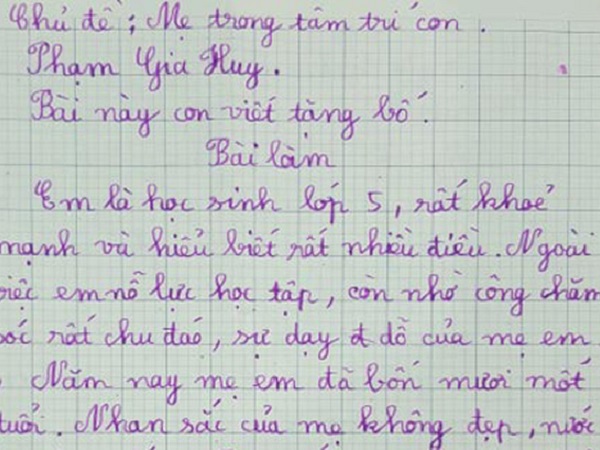 Tuyển tập 4 bài văn miêu tả mẹ gây bão mạng: Lời văn 'siêu thật' nhưng bài thì gây cười, bài lại khiến mọi người nghẹn ngào nước mắt