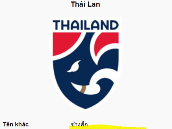 Trang Wikipedia của đội tuyển bóng đá Thái Lan bị chỉnh sửa với nội dung phản cảm