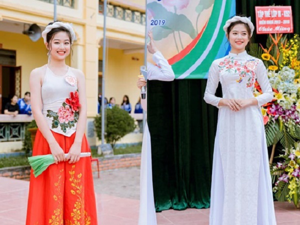 Xuýt xoa trước nhan sắc 'chuẩn hoa hậu' của nữ sinh 2003