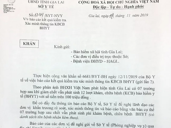 Gia Lai: Nghi vấn giả mạo hồ sơ người chết để nhận tiền bảo hiểm y tế