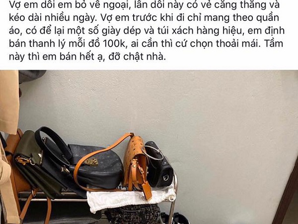 Vợ dỗi mang quần áo bỏ về nhà ngoại, chồng lên mạng đăng 'sương sương' một cái ảnh khiến nàng phải tức tốc chạy về
