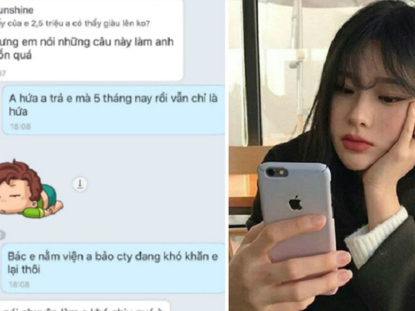 Năn nỉ xin trả lương ròng rã nửa năm không được, cô gái nhắn tin đòi vợ sếp thì nhận được ngay câu trả lời xanh chín: 'Em làm anh ấy buồn nên mới không trả đấy!'
