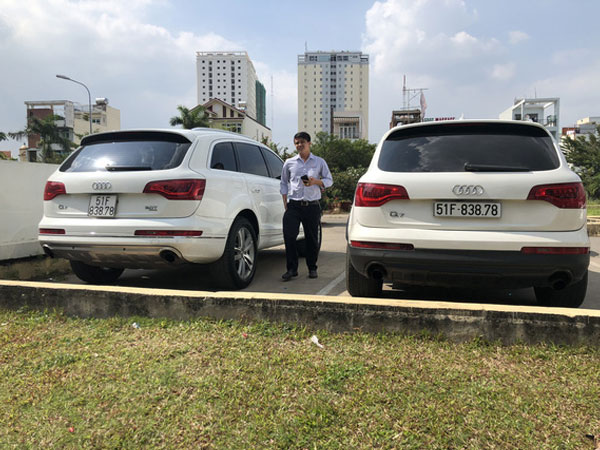 2 xe Audi Q7 'đụng hàng' từ biển số tới kiểu dáng, màu sơn ở Đồng Nai