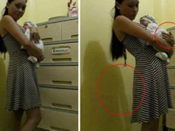 Hoảng hốt với 'thứ' đằng sau lưng cô gái trẻ đang bế đứa bé, cộng đồng mạng: 'Nhìn có khác gì phù thủy Disney không cơ chứ?'