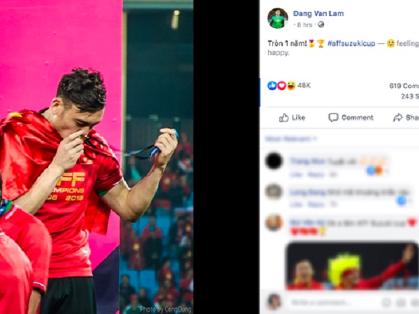 Giữa sóng gió scandal lộ ảnh nóng, Đặng Văn Lâm không hề lên tiếng giải thích mà chỉ có một động thái gây bất ngờ này