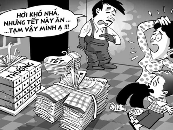 Thưởng Tết bằng hiện vật và những câu chuyện dở khóc dở cười