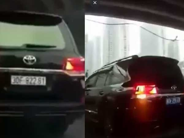 Hé lộ chủ xe Land Cruiser biển trắng 'hô biến' thành biển xanh khi đang di chuyển
