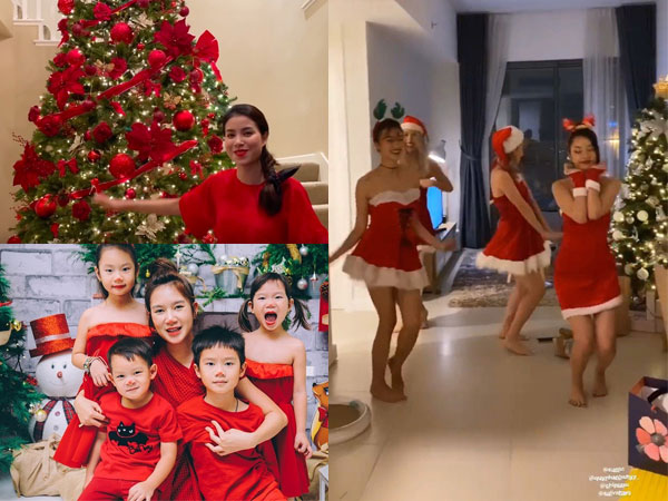 Sao Việt tất bật trang trí nhà cửa chuẩn bị đón Noel