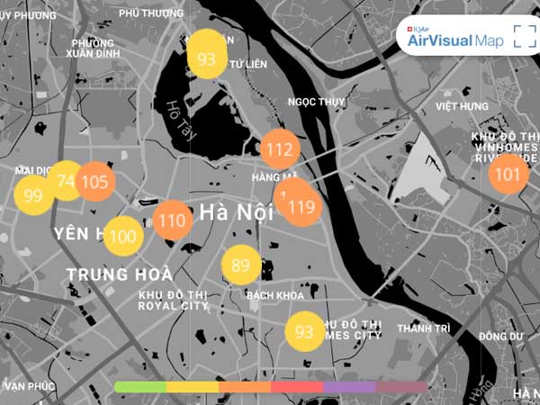 Chất lượng không khí ngày 27/12: Gió mùa về, không khí Hà Nội được cải thiện