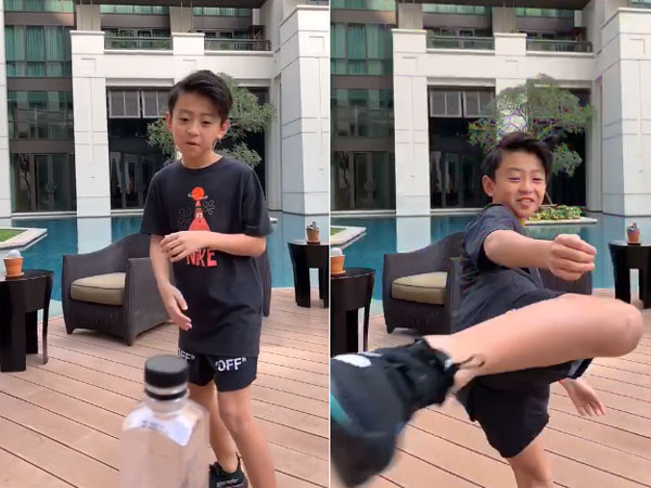 Mới lên 9 tuổi nhưng con trai Trương Bá Chi và Tạ Đình Phong đã gây sốt nhờ vẻ đẹp trai như 'nam thần'