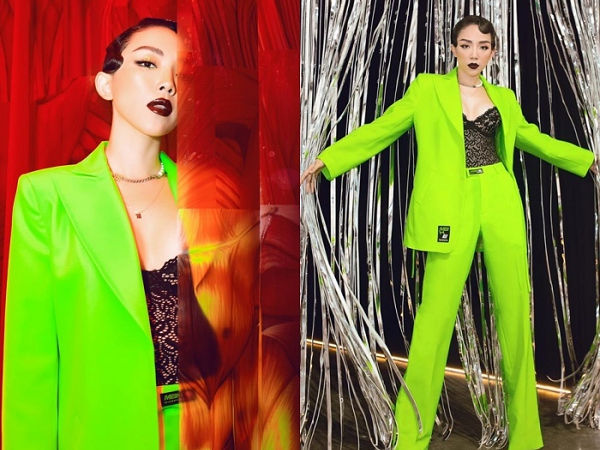 Tóc Tiên dẫn đầu top sao mặc đẹp tuần qua với bộ pantsuit nõn chuối nổi bật