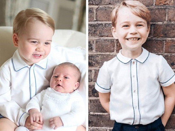 Soi lại hình cũ hình mới của Hoàng tử George, fan hí hửng phát hiện cậu bé chỉ mặc độc một kiểu áo trong các sự kiện trang trọng