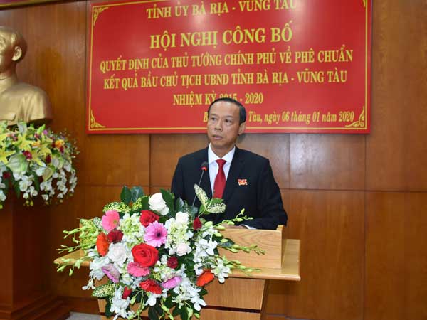 Chân dung tân Chủ tịch tỉnh Bà Rịa – Vũng Tàu