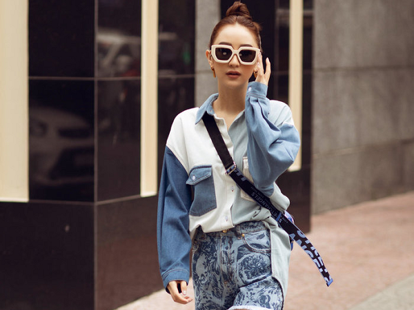 Á hậu Hà Thu khoe street style toàn đồ hiệu sang chảnh