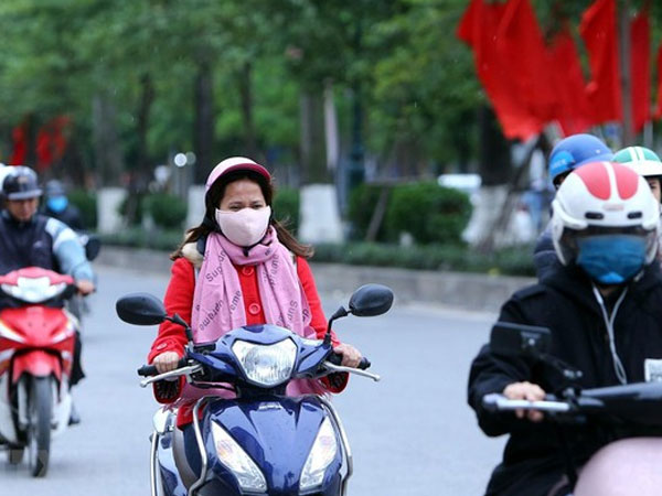 Chiều mai gió mùa đông bắc tràn về gây mưa rét trên diện rộng ở miền Bắc