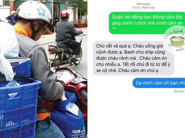 Câu chuyện của vị khách nhỏ tuổi ngày cuối năm và món quà ấm lòng cho anh shipper trong ngày lạnh giá