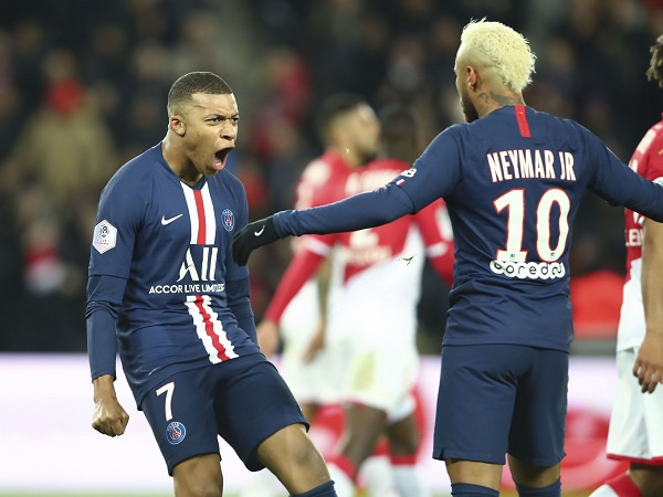 Neymar và Mbappe thi nhau lập công, PSG vùi dập Monaco