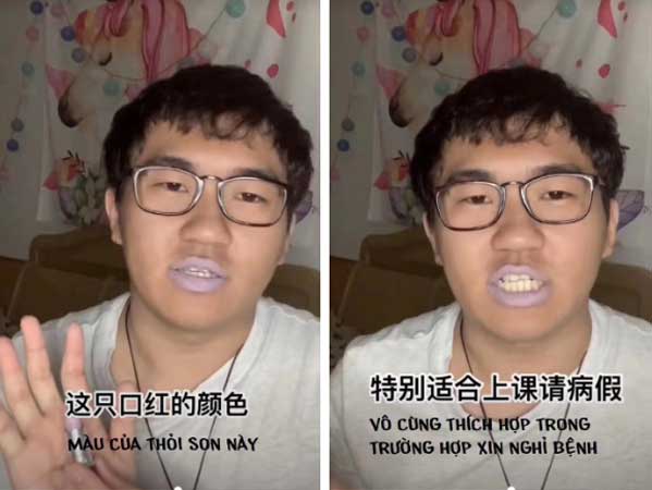 Dở khóc dở cười với kỳ phùng địch thủ của son hồng cánh sen: Mô tả là tím oải hương thời thượng đầy cuốn hút nhưng lên môi lại như bệnh liệt giường