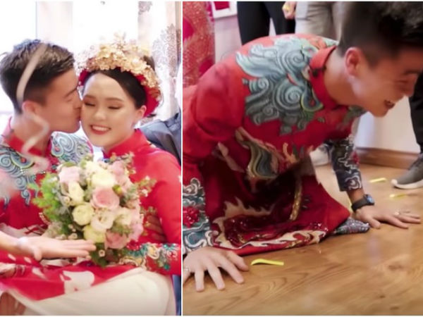 Duy Mạnh 'cực gãy' trong đám hỏi khi trả lời sai ngày hẹn hò Quỳnh Anh, bị bắt hít đất 10 cái cho chừa