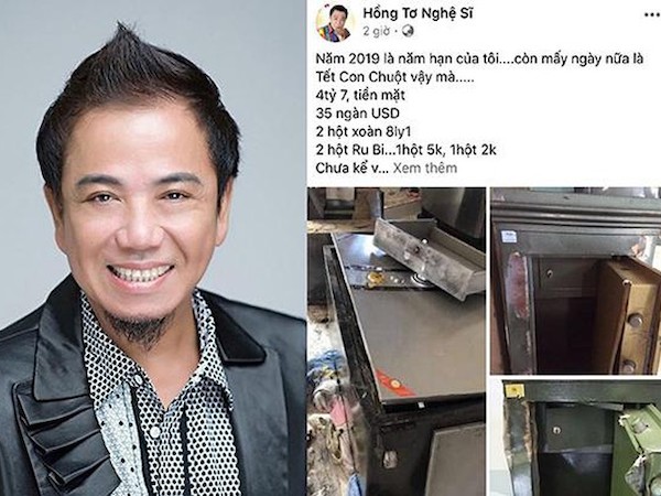 Thực hư chuyện danh hài Hồng Tơ bị kẻ gian phá két trộm gần 5 tỉ