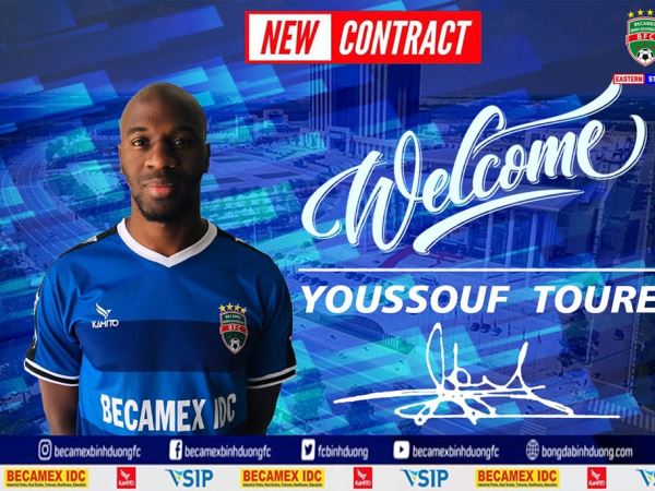 Becamex Bình Dương chiêu mộ lão tướng Youssouf Toure