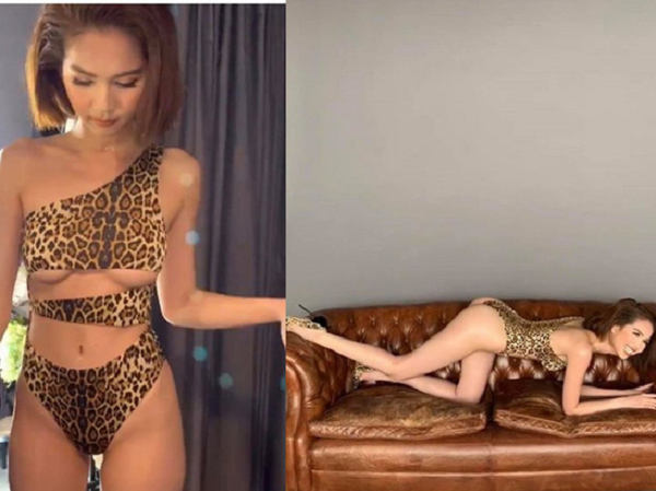 Ngọc Trinh tung clip hậu trường chụp bikini khiến dân tình 'nổ mắt'