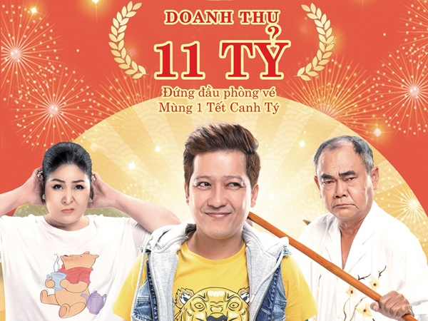 CHÍNH THỨC: 30 Chưa Phải Tết đạt doanh thu 11 tỉ, đứng đầu phòng vé Mùng 1 Tết Canh Tý
