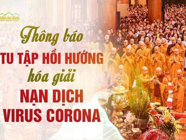 Bất ngờ xuất hiện thông báo chương trình tu tập hồi hướng hoá giải dịch cúm virus Corona của sư thầy Thích Trúc Thái Minh