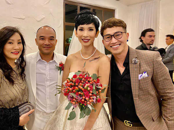 Hồng Đào, Việt Hương, Kiều Chinh nô nức dự đám cưới Xuân Lan với ông xã Việt kiều