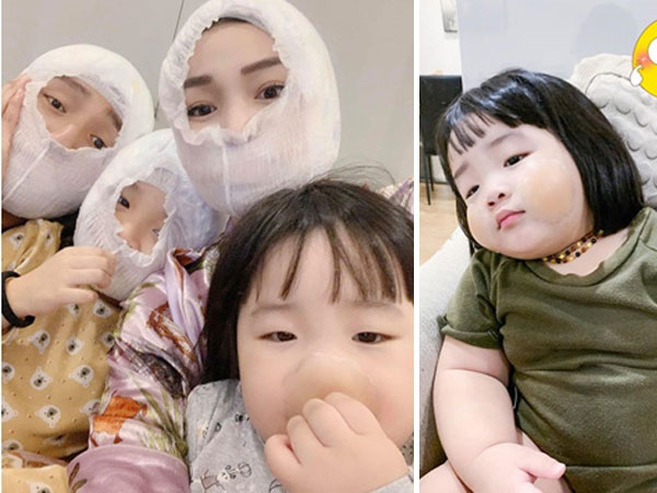 Cả nhà Ngọc Mon phòng dịch virus corona theo cách bá đạo, riêng nhóc Cá khiến dân tình bó tay với 'khẩu trang tự chế'