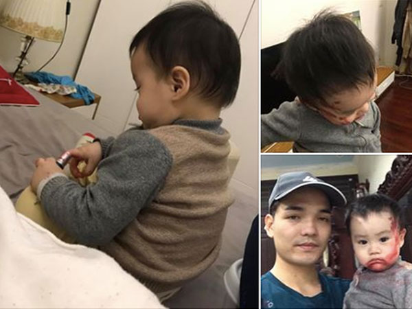 'Dở khóc dở cười' chuyện trông con mùa dịch virus corona: Lơ là vài phút, ông bố trẻ hốt hoảng thấy con bôi đỏ khắp mặt