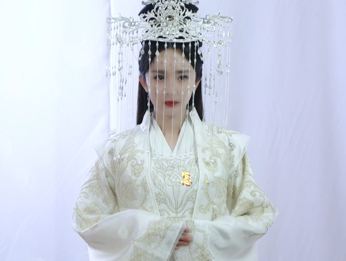 'Bạch Thiển' Dương Mịch mặc váy cưới xinh đẹp rạng ngời, dự đoán đại hôn lễ với 'Dạ Hoa' Triệu Hựu Đình trong Chẩm Thượng Thư?