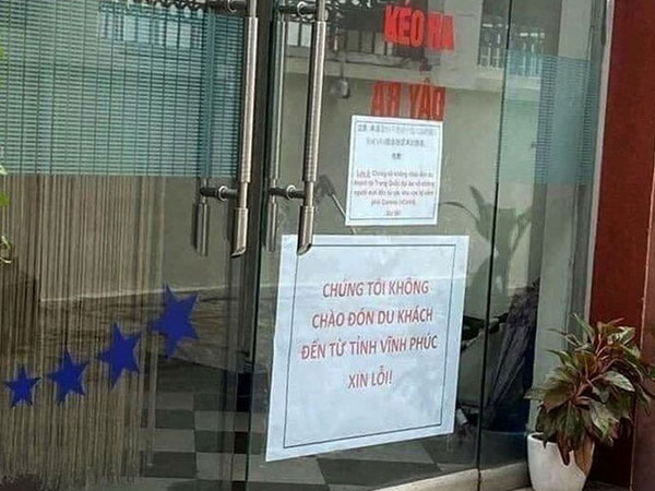 Khách sạn tại Hà Nội treo biển 'không chào đón du khách từ Vĩnh Phúc' giữa dịch Covid-19 gây phẫn nộ