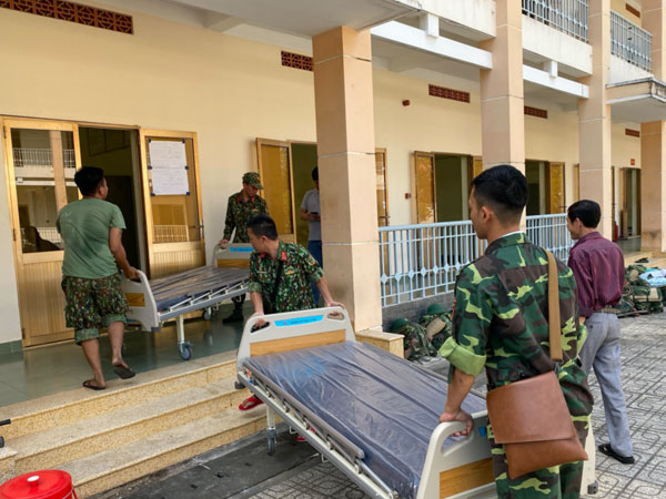 Cận cảnh bệnh viện dã chiến ứng phó dịch Covid 19 ở Vĩnh Phúc