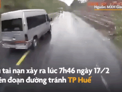 VIDEO: Khoảnh khắc xe giường nằm gây tai nạn liên hoàn ở Huế