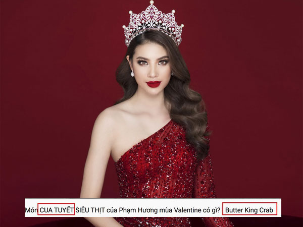 Tập tành làm vlog dạy nấu ăn, Phạm Hương tiếp tục trở thành trò cười của thiên hạ khi bị soi ra lỗi từ vựng tiếng Anh cơ bản