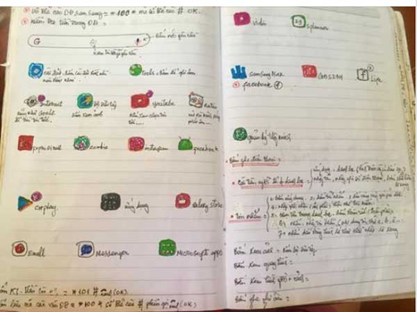 Dân tình 'nhũn tim' với độ dễ thương siêu cấp của ông nội 73 tuổi, học dùng facebook phải ghi ra sổ nhớ, bản đồ tư duy vẽ còn đẹp hơn sinh viên