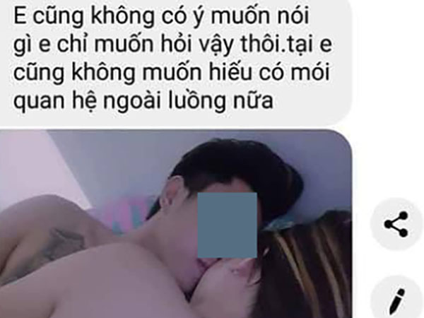'Đẳng cấp' ghen ngược: Đã cướp bồ người ta còn gửi ảnh nóng cùng tuyên bố 'Ai không được yêu mới là kẻ thứ ba'