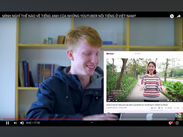 Youtuber người Mỹ nhận xét tiếng Anh của hàng loạt Youtuber người Việt: Giang Ơi, MC Khánh Vy và Hana's Lexis đều bị... cho 'lên thớt'?