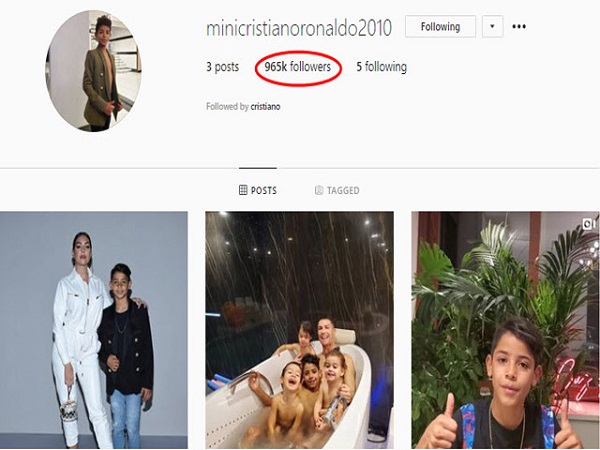 Con trai Ronaldo mở tài khoản Instagram, gây sốt với video nói 4 thứ tiếng