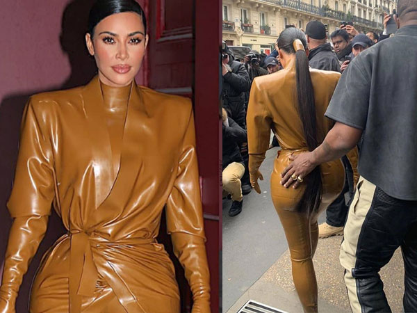 Kim Kardashian mặc đồ bó sát khoe đường cong ở Paris